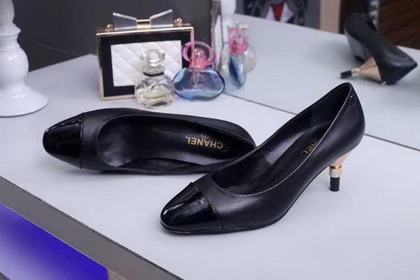 CHANEL Shallow mouth kitten heel Shoes Women--004